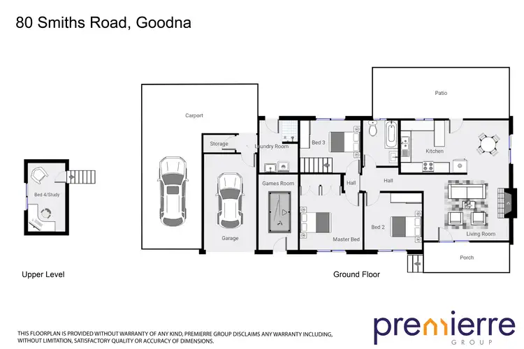Floorplan of Homely house listing, 80 Smiths Road, Goodna QLD 4300