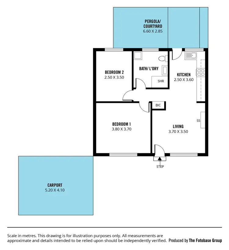 Floorplan of Homely unit listing, 5/22 Branson Boulevard, Pasadena SA 5042
