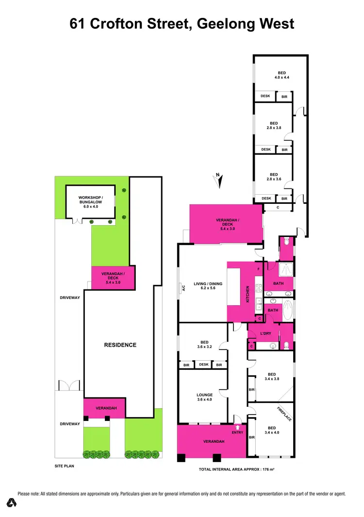 Floorplan of Homely house listing, 61 Crofton Street, Geelong West VIC 3218