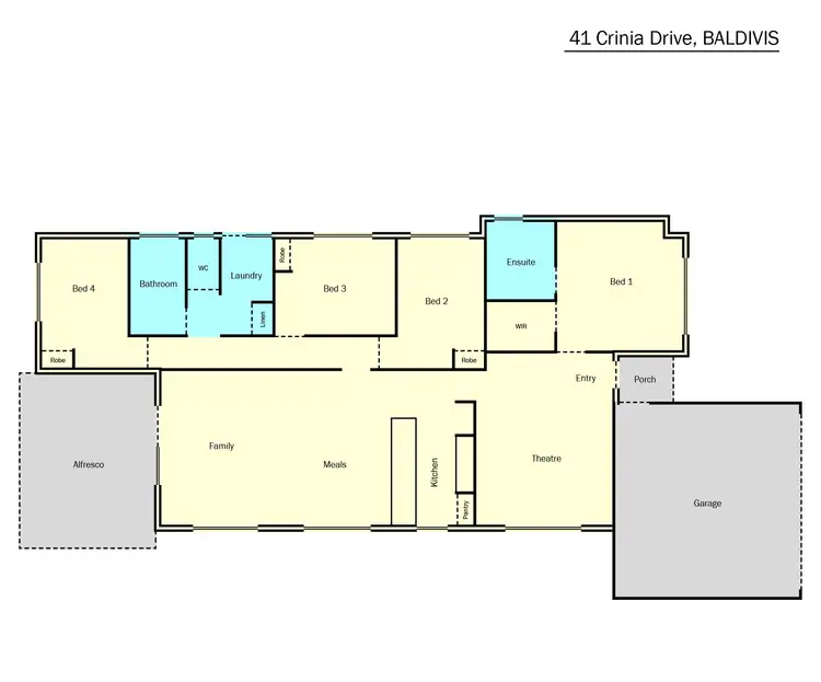 Floorplan of Homely house listing, 41 Crinia Drive, Baldivis WA 6171
