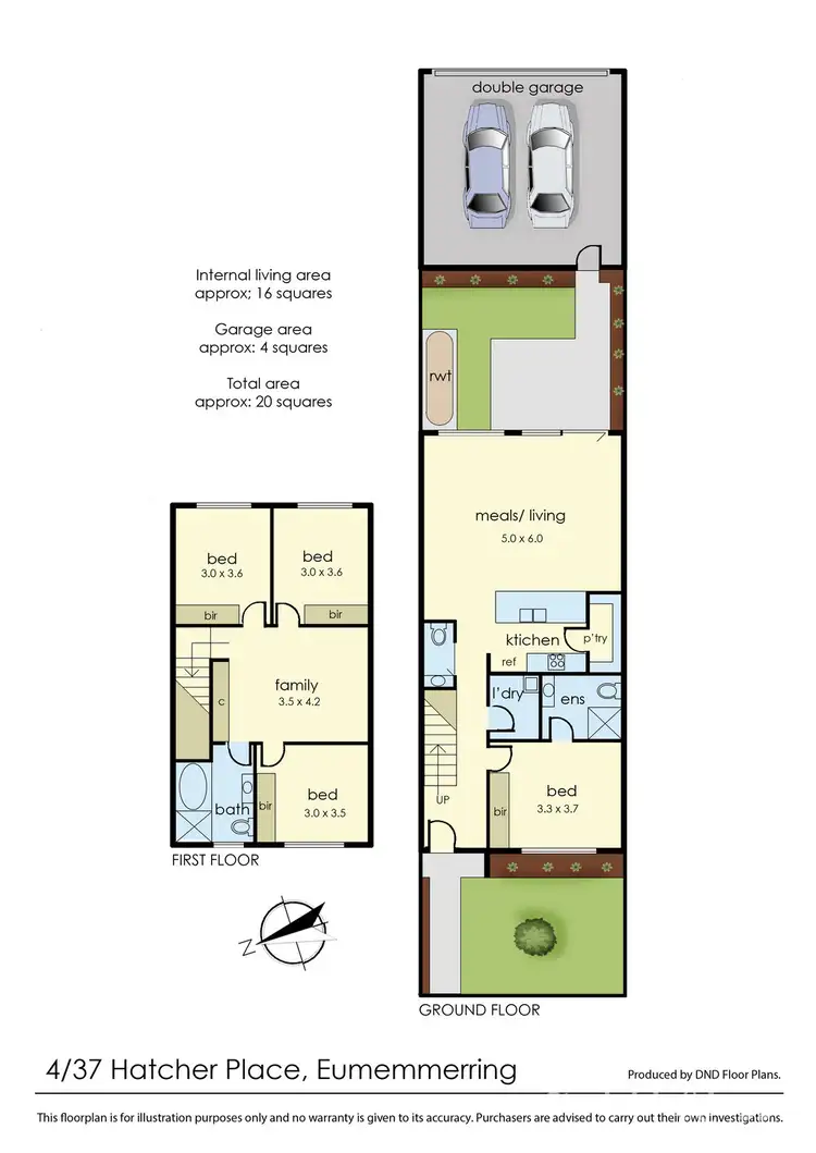 Floorplan of Homely townhouse listing, 4/37 Hatcher Place, Eumemmerring VIC 3177
