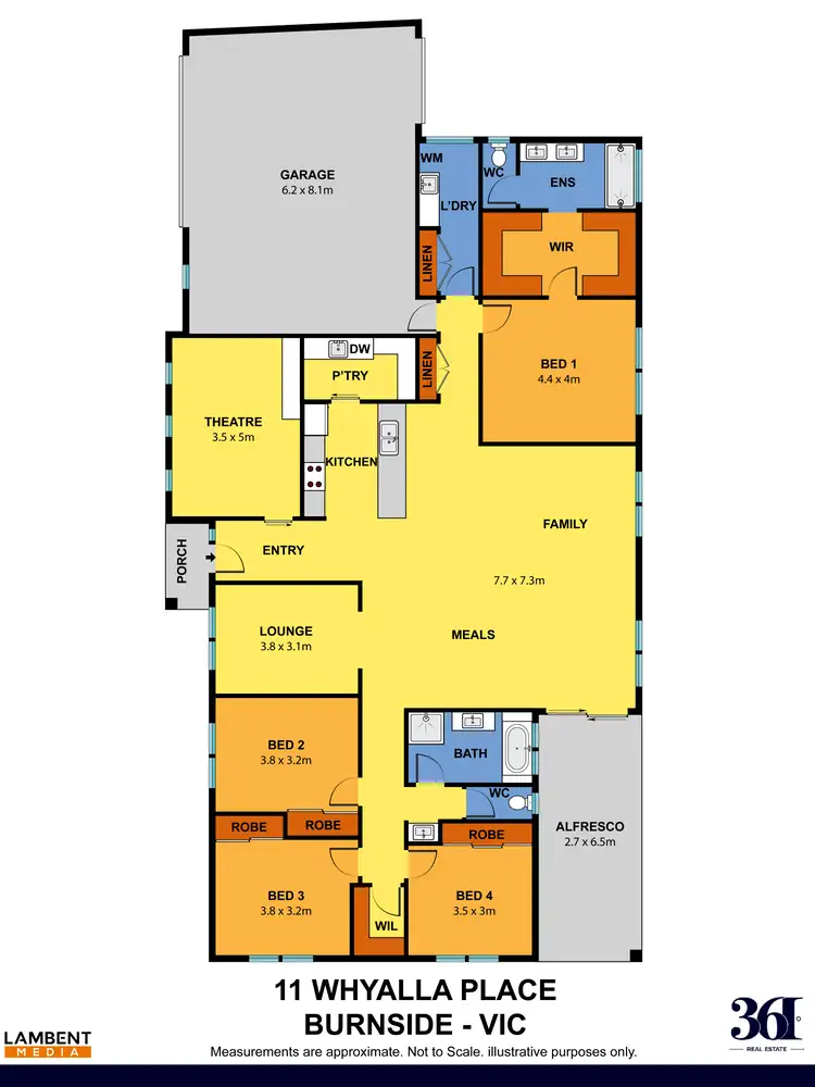 Floorplan of Homely house listing, 11 Whyalla Place, Burnside VIC 3023