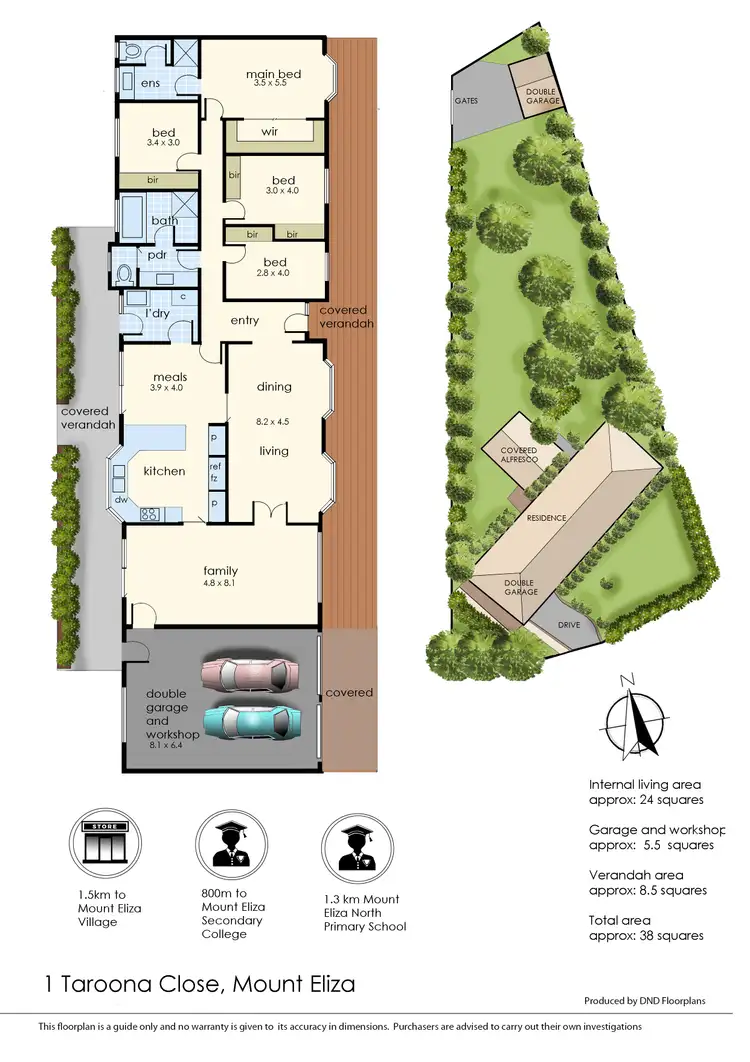 Floorplan of Homely house listing, 1 Taroona Close, Mount Eliza VIC 3930