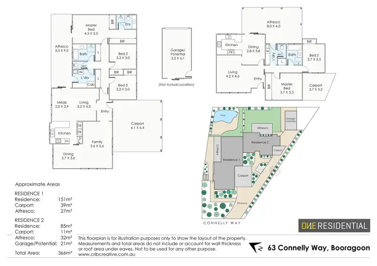 Floorplan of Homely house listing, 63 Connelly Way, Booragoon WA 6154