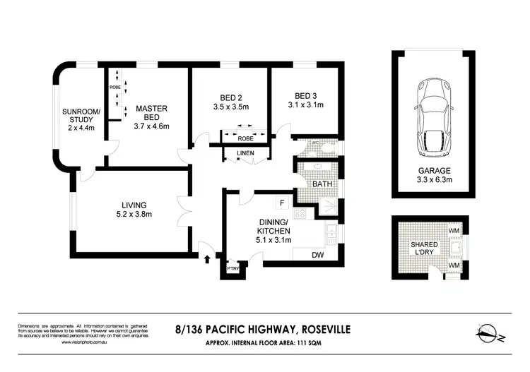 Floorplan of Homely apartment listing, 8/136 Pacific Highway, Roseville NSW 2069