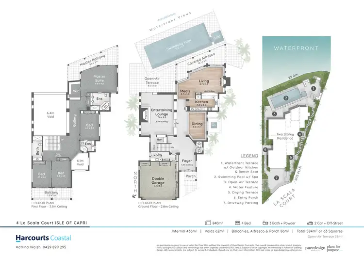 Floorplan of Homely house listing, 4 La Scala Court, Isle Of Capri QLD 4217