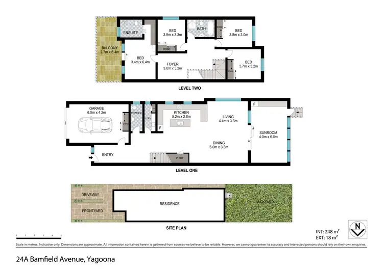 Floorplan of Homely semi-detached listing, 24A Bamfield Avenue, Yagoona NSW 2199