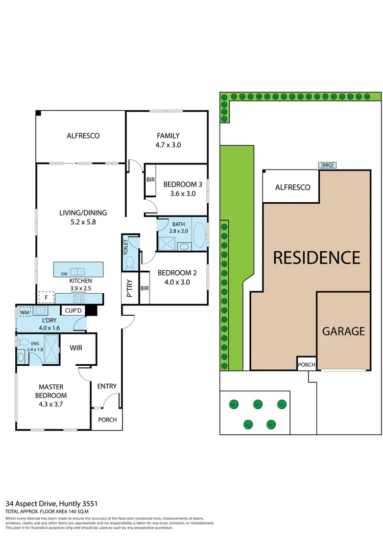 Floorplan of Homely house listing, 34 Aspect Drive, Huntly VIC 3551