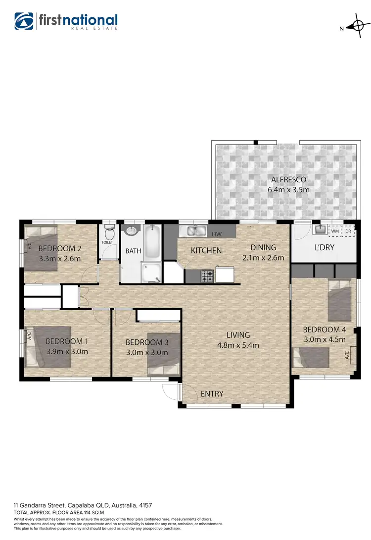 Floorplan of Homely house listing, 11 Gandarra Street, Capalaba QLD 4157