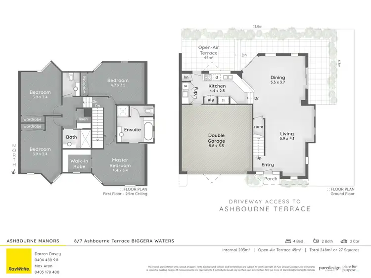 Floorplan of Homely house listing, 5/5-7 Ashbourne Terrace, Biggera Waters QLD 4216