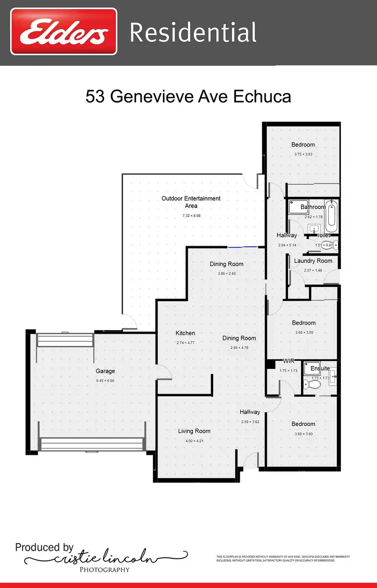 Floorplan of Homely house listing, 53 Genevieve Avenue, Echuca VIC 3564