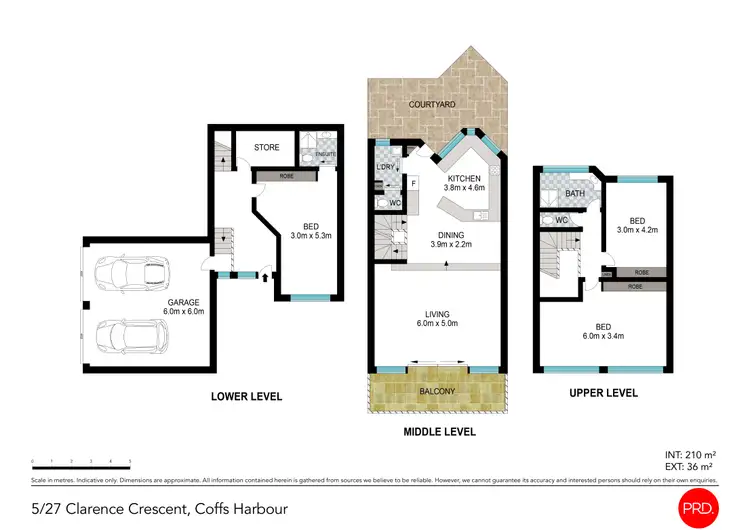Floorplan of Homely townhouse listing, 5/27 Clarence Crescent, Coffs Harbour NSW 2450