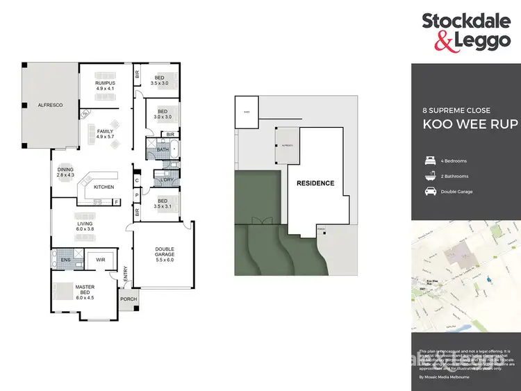 Floorplan of Homely house listing, 8 Supreme Close, Koo Wee Rup VIC 3981