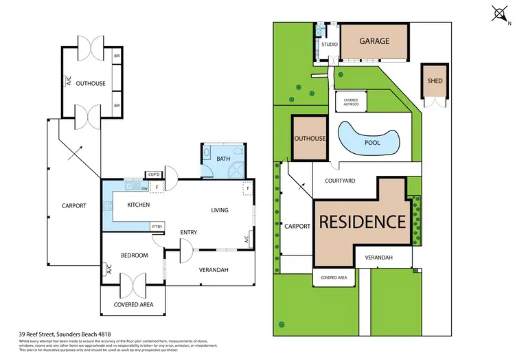 Floorplan of Homely house listing, 39 Reef Street, Saunders Beach QLD 4818