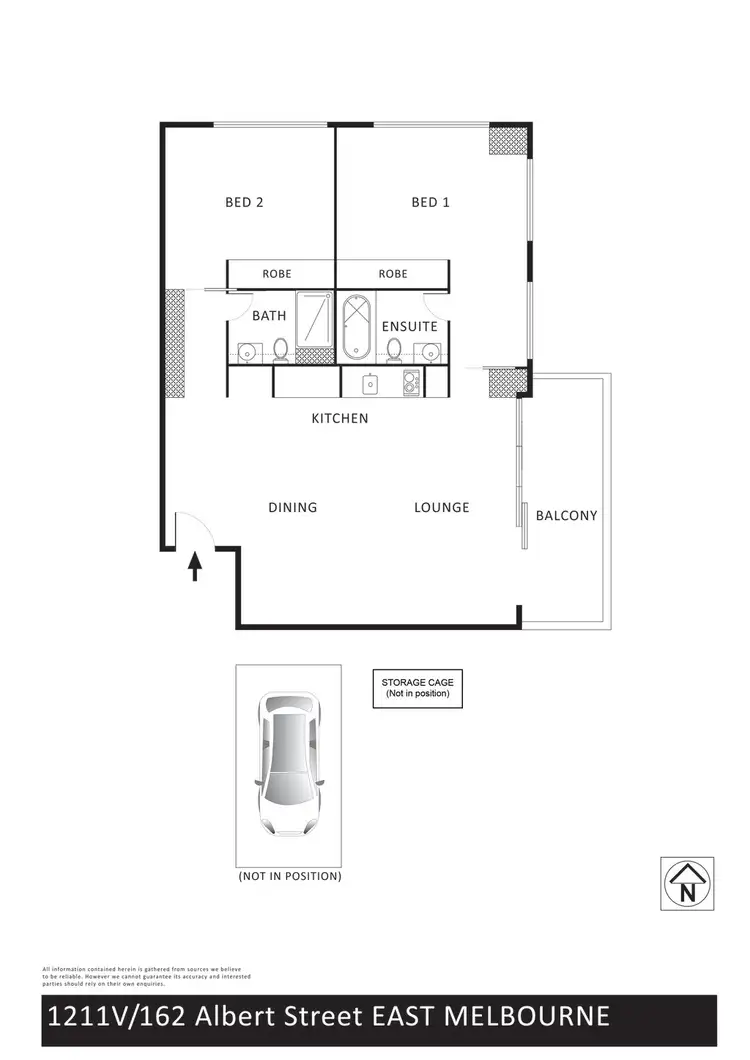 Floorplan of Homely apartment listing, 1211V/162 Albert Street, East Melbourne VIC 3002