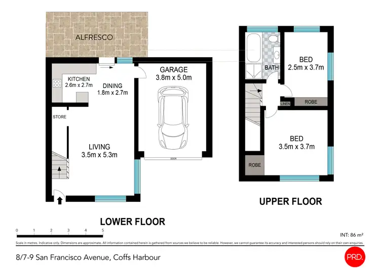 Floorplan of Homely unit listing, 8/7-9 San Francisco Avenue, Coffs Harbour NSW 2450
