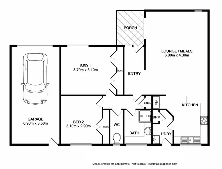 Floorplan of Homely house listing, 3/254 Beechworth Road, Wodonga VIC 3690