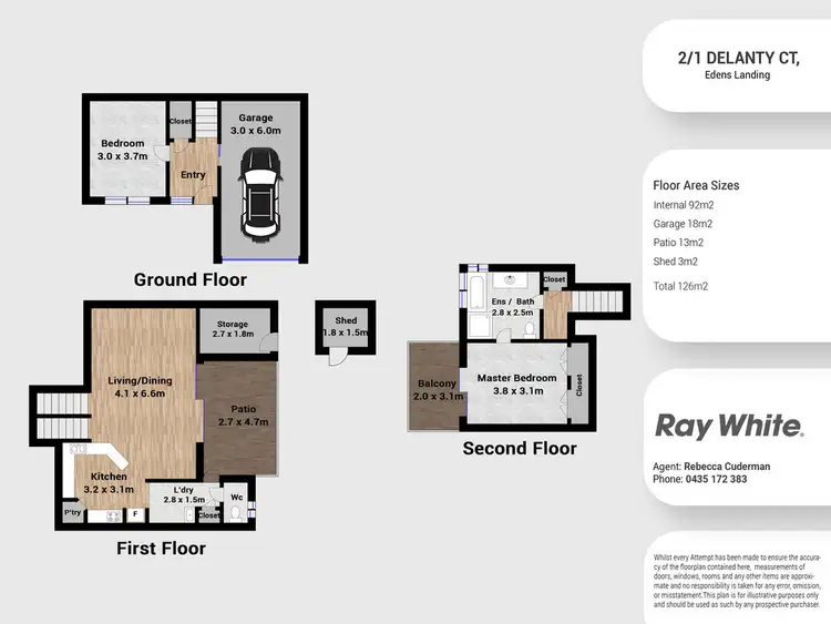 Floorplan of Homely house listing, 2/1 Delanty Court, Edens Landing QLD 4207
