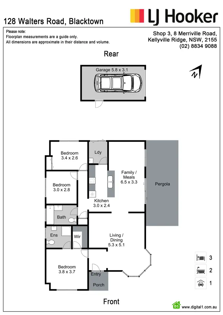 Floorplan of Homely house listing, 128 Walters Road, Blacktown NSW 2148