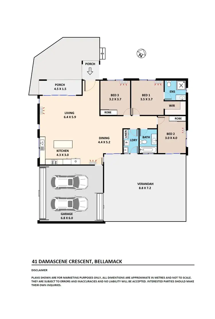 Floorplan of Homely house listing, 41 Damascene Crescent, Bellamack NT 832