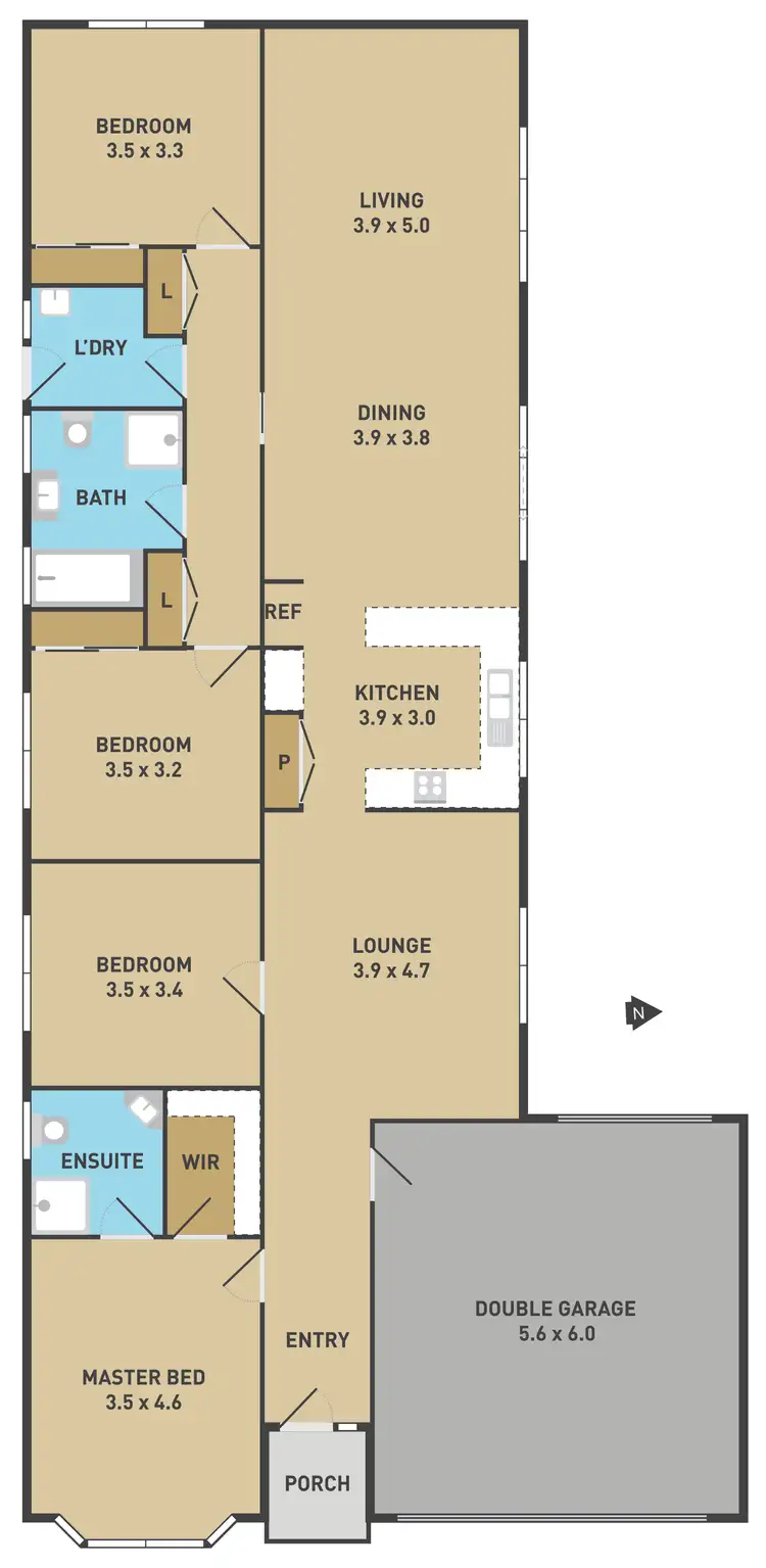 Floorplan of Homely house listing, 13 Risley Close, Caroline Springs VIC 3023
