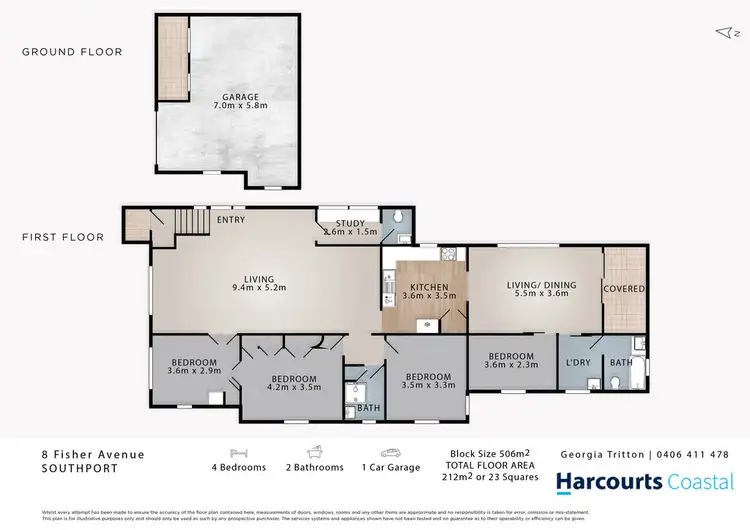 Floorplan of Homely house listing, 8 Fisher Avenue, Southport QLD 4215