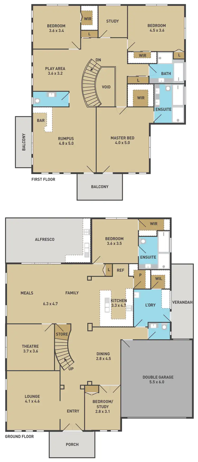 Floorplan of Homely house listing, 1 Creekview Place, Caroline Springs VIC 3023