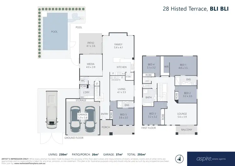 Floorplan of Homely house listing, 28 Histed Terrace, Bli Bli QLD 4560