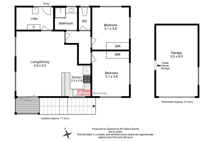 Floorplan of Homely unit listing, 3/61 Manuka Drive, Romaine TAS 7320