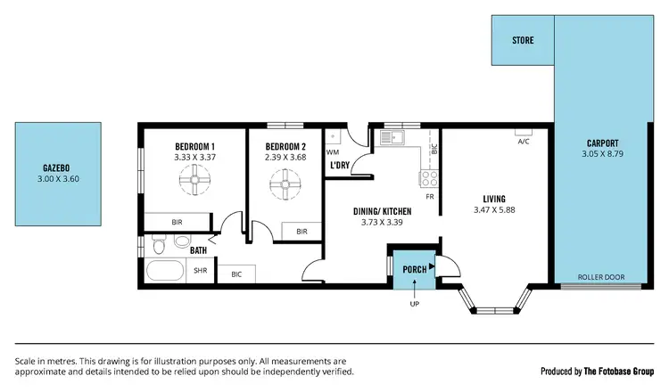 Floorplan of Homely unit listing, 3/19 Caroona Avenue, Hove SA 5048