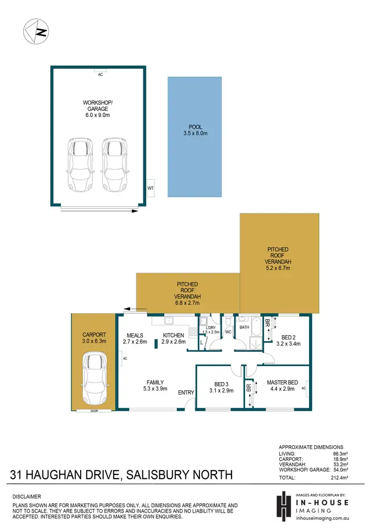 Floorplan of Homely house listing, 31 Haughan Drive, Salisbury North SA 5108