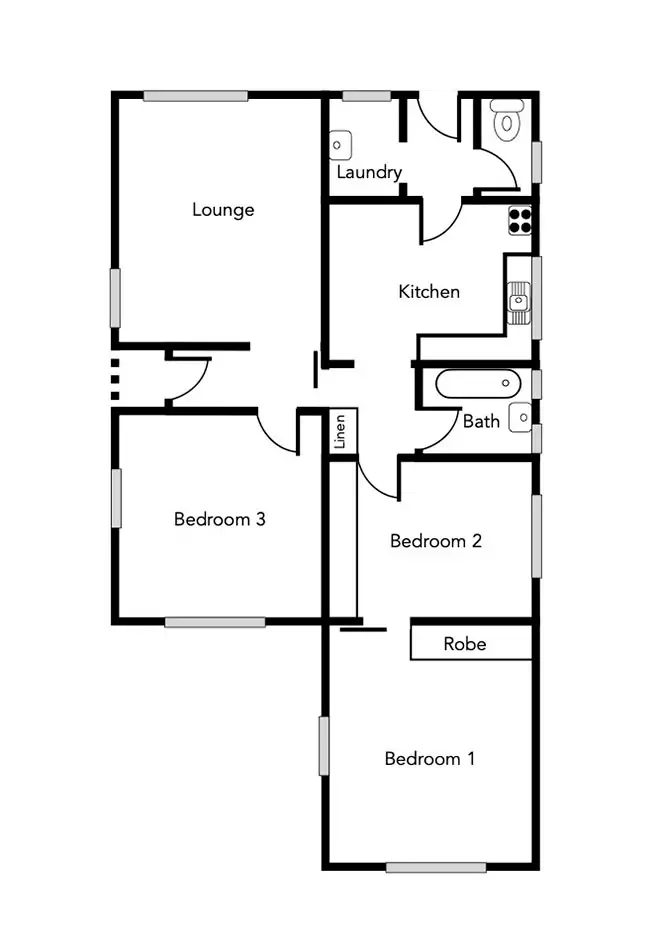 Floorplan of Homely house listing, 22 Montgomery Street, Ararat VIC 3377