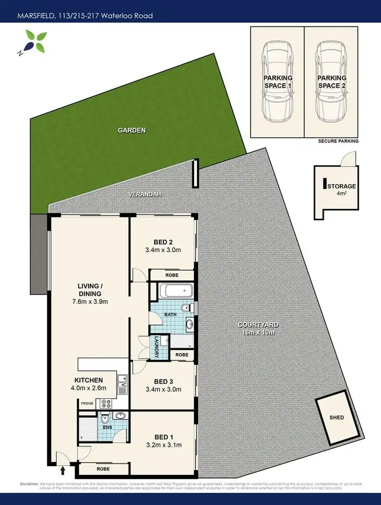 Floorplan of Homely apartment listing, 113/215-217 Waterloo Road, Marsfield NSW 2122