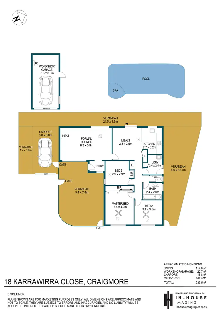 Floorplan of Homely house listing, 18 Karrawirra Close, Craigmore SA 5114