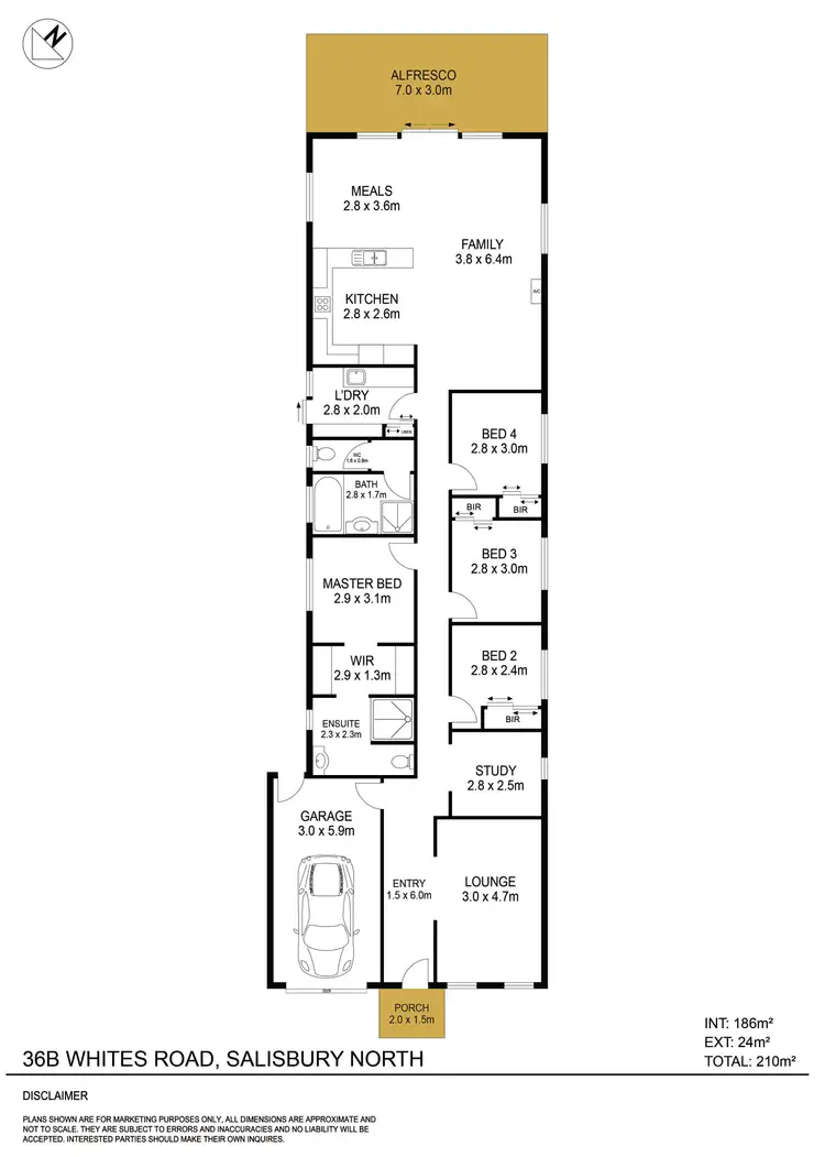 Floorplan of Homely house listing, 36B Whites Road, Salisbury North SA 5108