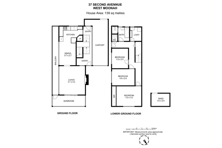 Floorplan of Homely house listing, 37 Second Avenue, West Moonah TAS 7009