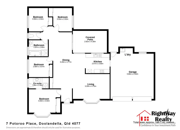 Floorplan of Homely house listing, 7 Potoroo Place, Doolandella QLD 4077