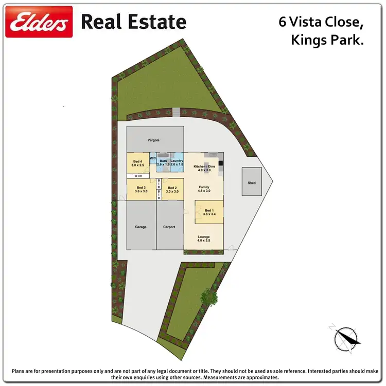 Floorplan of Homely house listing, 6 Vista Close, Kings Park NSW 2148