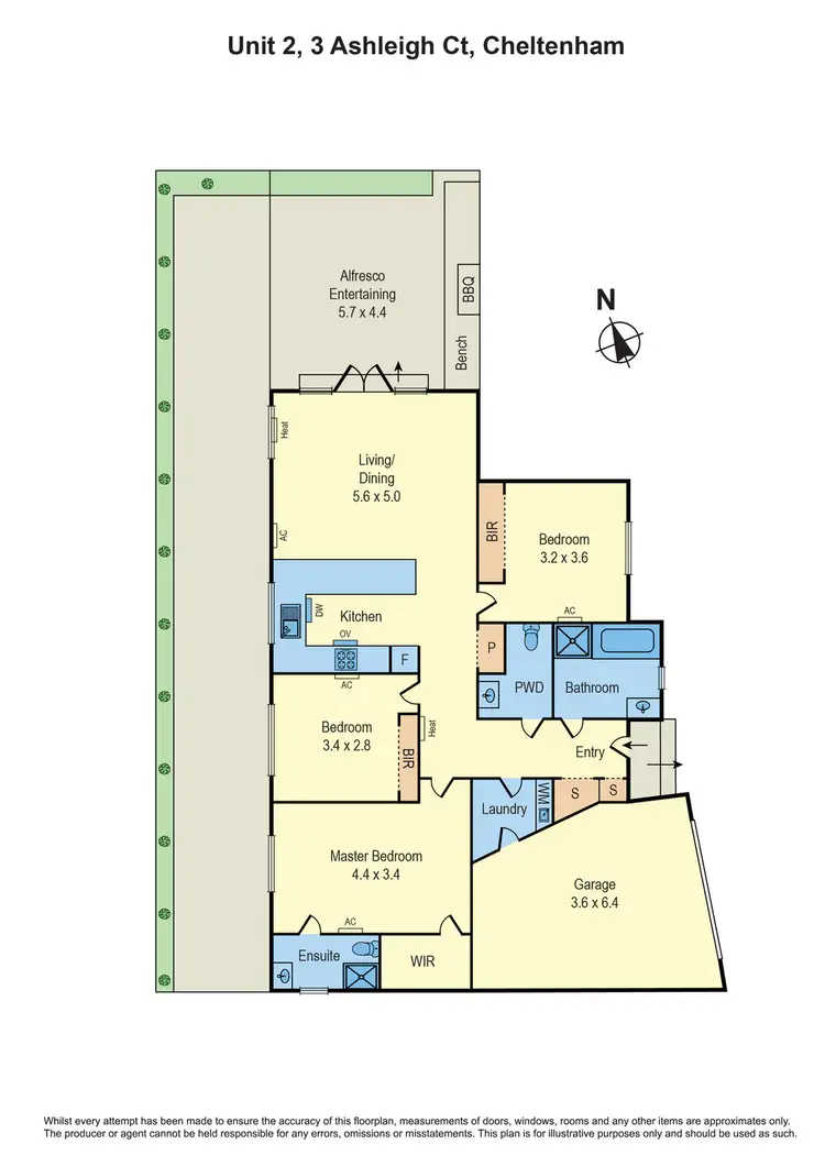 Floorplan of Homely unit listing, 2/3 Ashleigh Court, Cheltenham VIC 3192