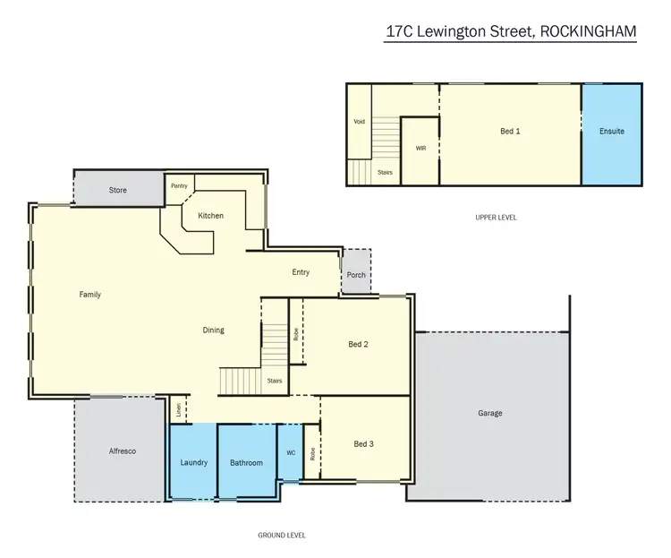 Floorplan of Homely townhouse listing, 17C Lewington Street, Rockingham WA 6168
