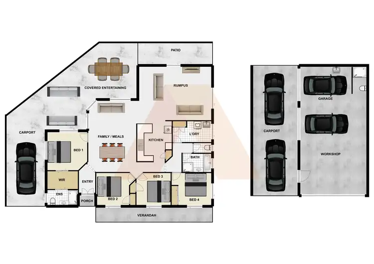 Floorplan of Homely house listing, 274-284 Bamboo Drive, Woodhill QLD 4285