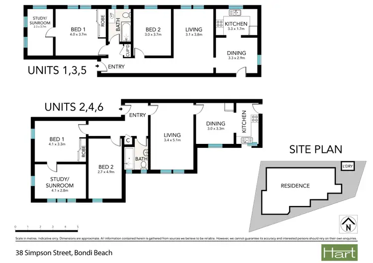 Floorplan of Homely block of units listing, 38 Simpson Street, Bondi Beach NSW 2026