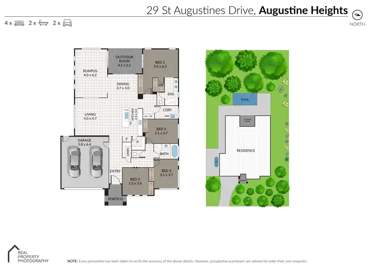 Floorplan of Homely house listing, 29 St Augustines Drive, Augustine Heights QLD 4300