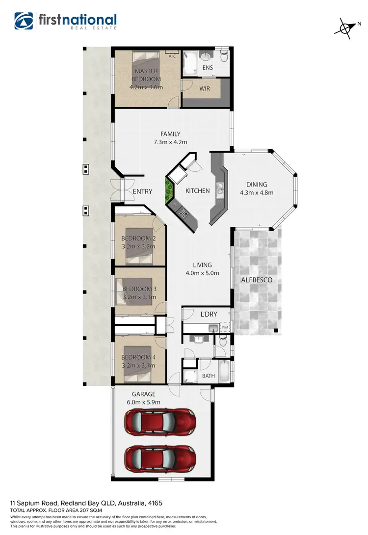 Floorplan of Homely house listing, 11 Sapium Road, Redland Bay QLD 4165