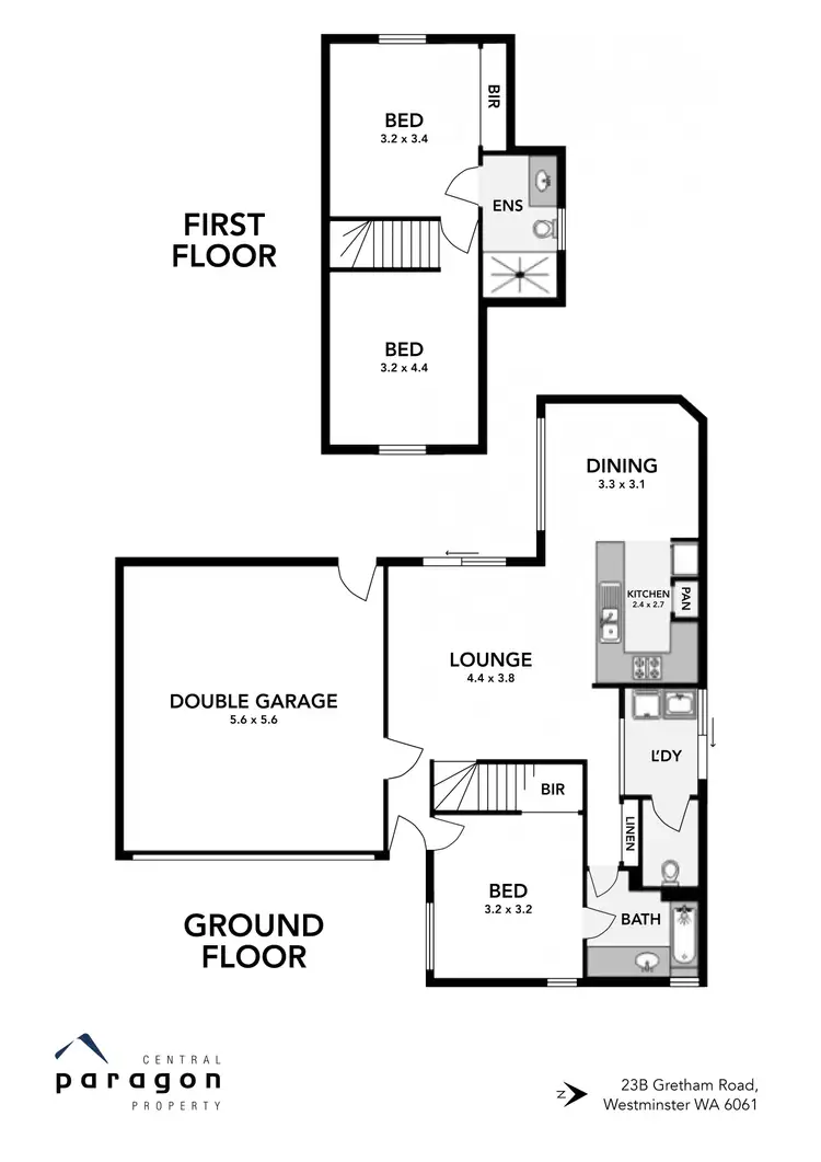 Floorplan of Homely house listing, 23B Gretham Road, Westminster WA 6061
