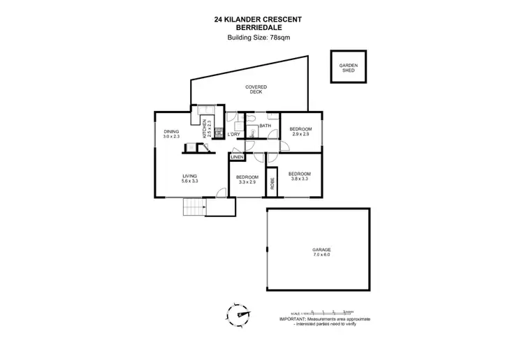Floorplan of Homely house listing, 24 Kilander Crescent, Berriedale TAS 7011