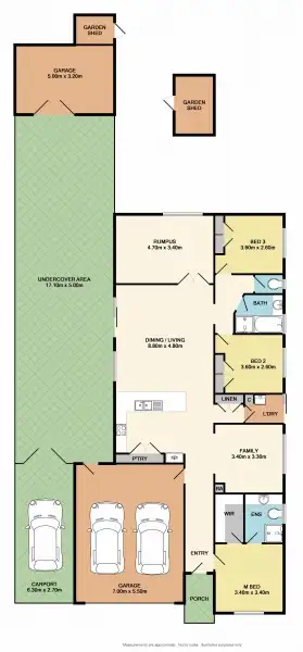 Floorplan of Homely house listing, 3 Elizabeth Street, Benalla VIC 3672