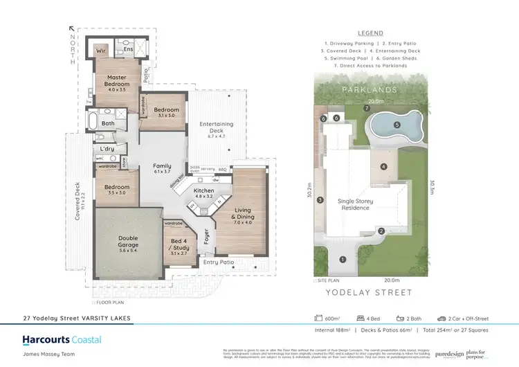Floorplan of Homely house listing, 27 Yodelay Street, Varsity Lakes QLD 4227