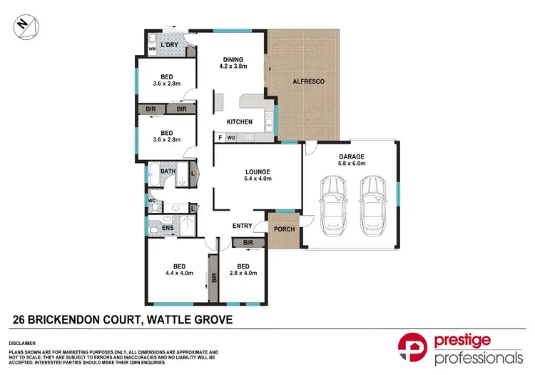 Floorplan of Homely house listing, 26 Brickendon Court, Wattle Grove NSW 2173