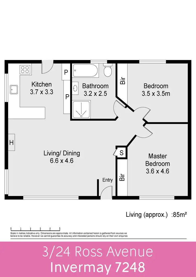 Floorplan of Homely house listing, 3/24 Ross Avenue, Invermay TAS 7248